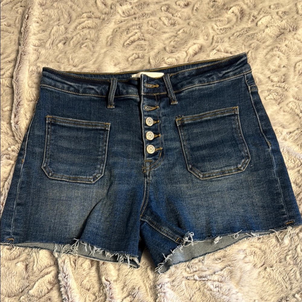 Denim Blue Women's Cut-off Shorts